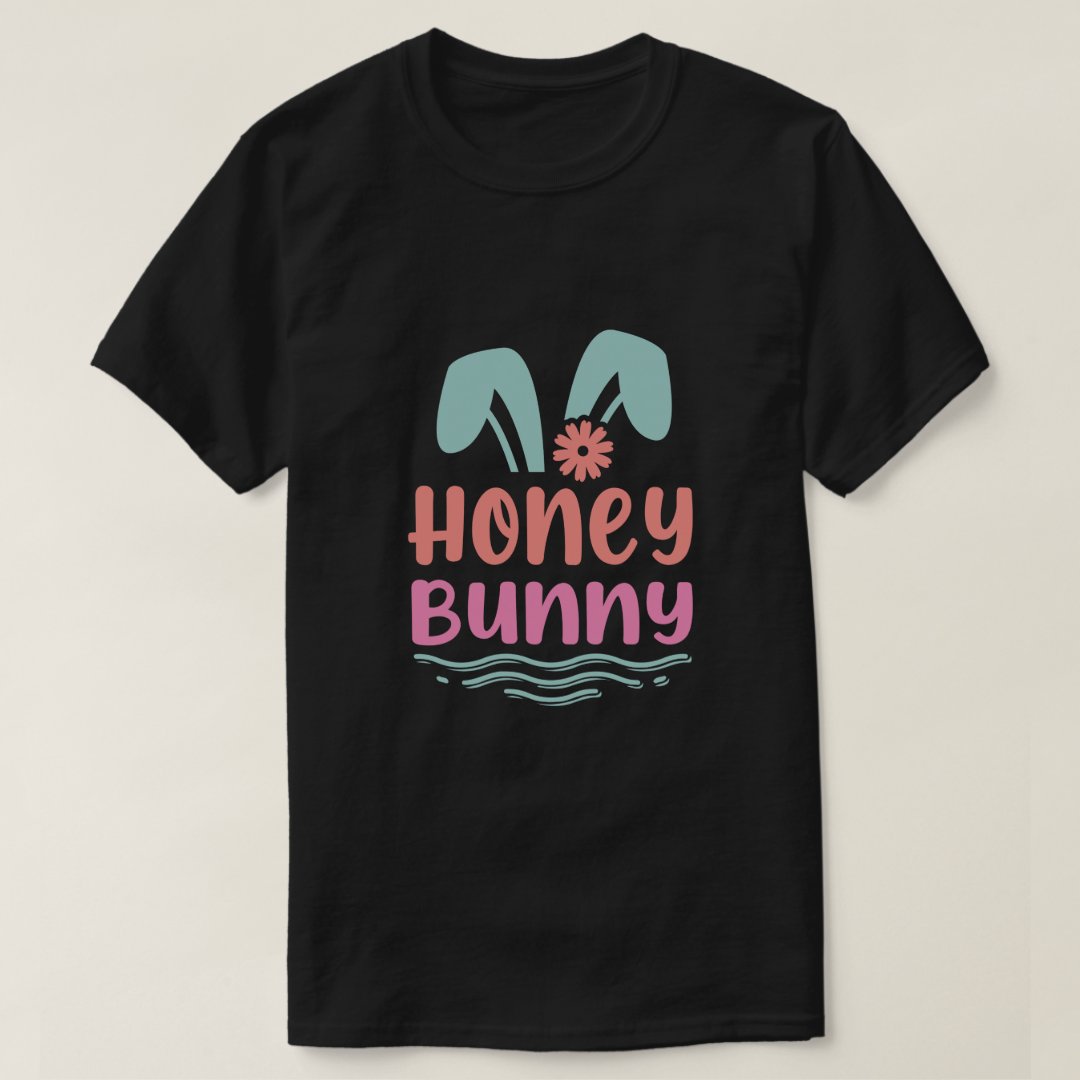 Easter Happy Bunny Festival Printed T-shirt
